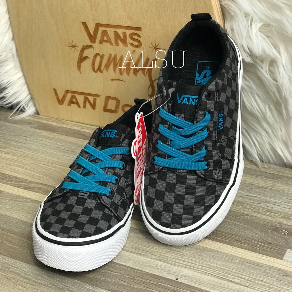 NWT VANS Bishop Slip On SP 16 Checkers Black Kid’s